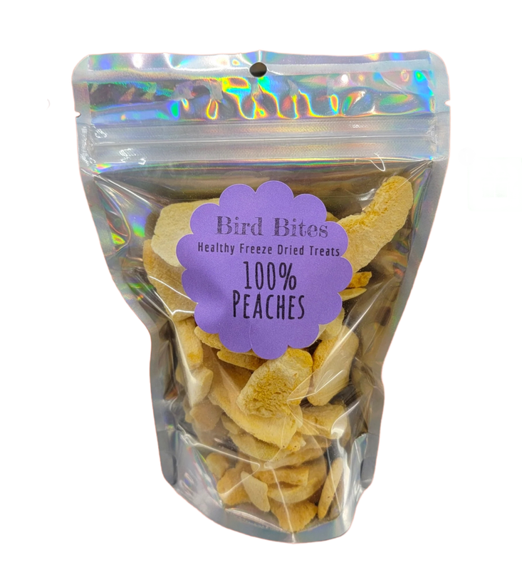 100% Freeze Dried Peaches by Bird Bites Generous 1.5 Cup Size