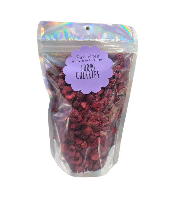100% Freeze Dried Cherries by Bird Bites Generous 1.5 Cup Size