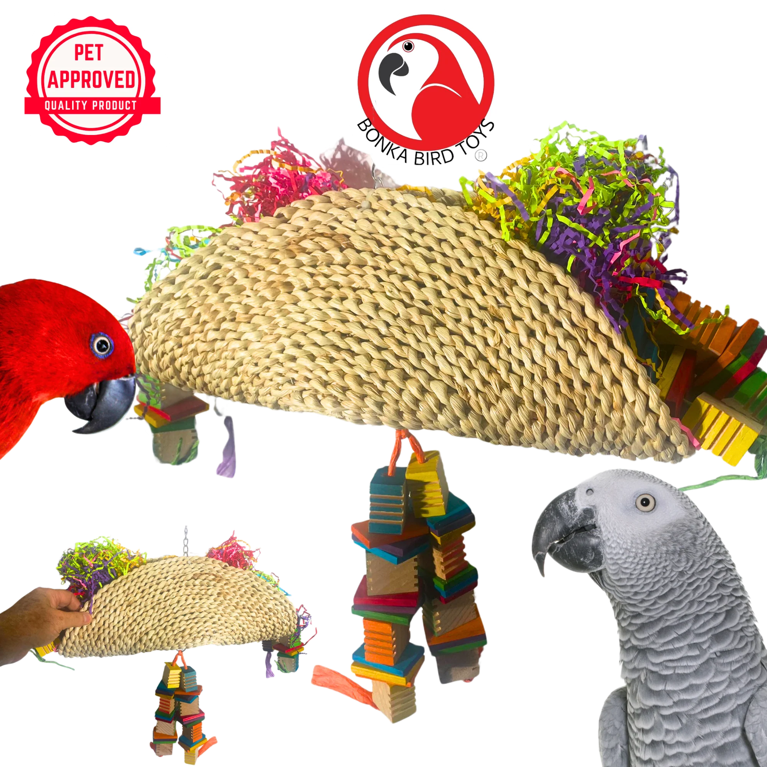 Medium Soft Taco by Bonka Bird Toys