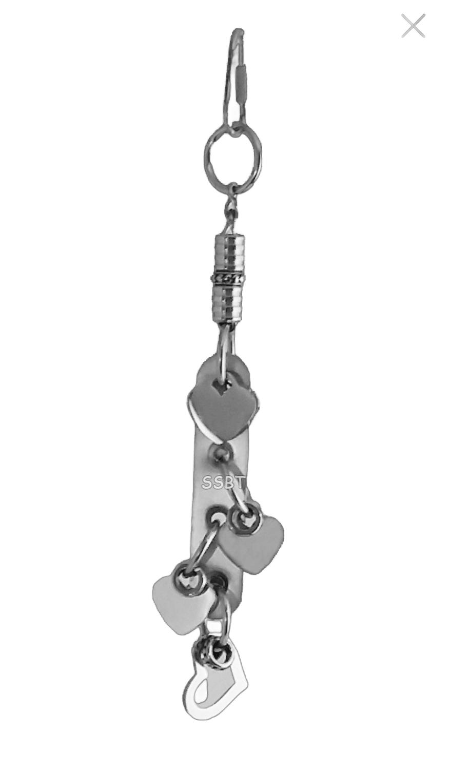 Hanging Hearts, Stainless Steel - Hand made in the USA