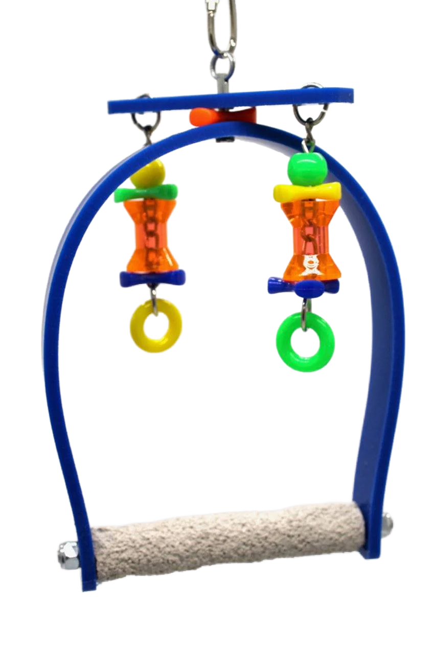 Extra Small Whirly Bird Pedicure Perch Swing by Sweet Feet & Beak