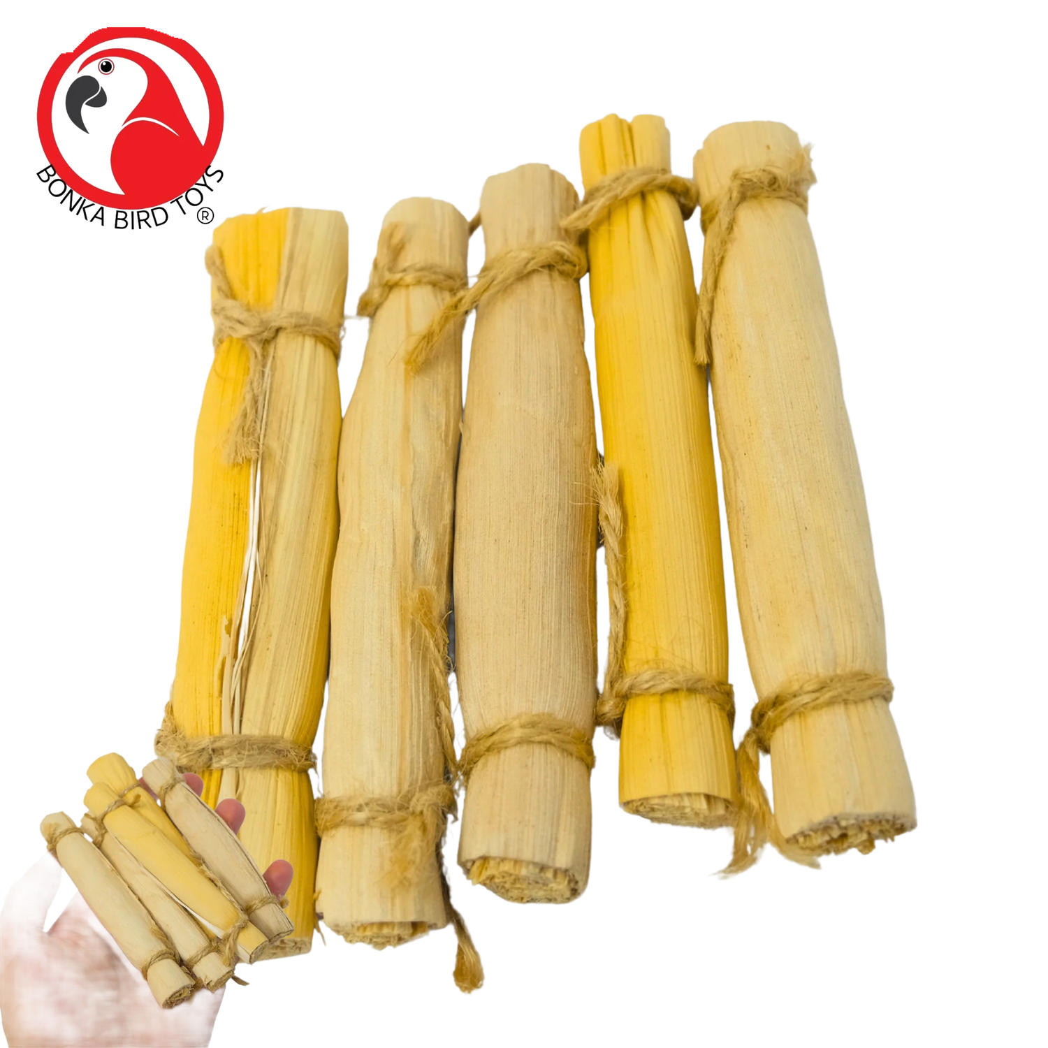 4&quot; Banana Leaf Sticks by Bonka Bird Toys