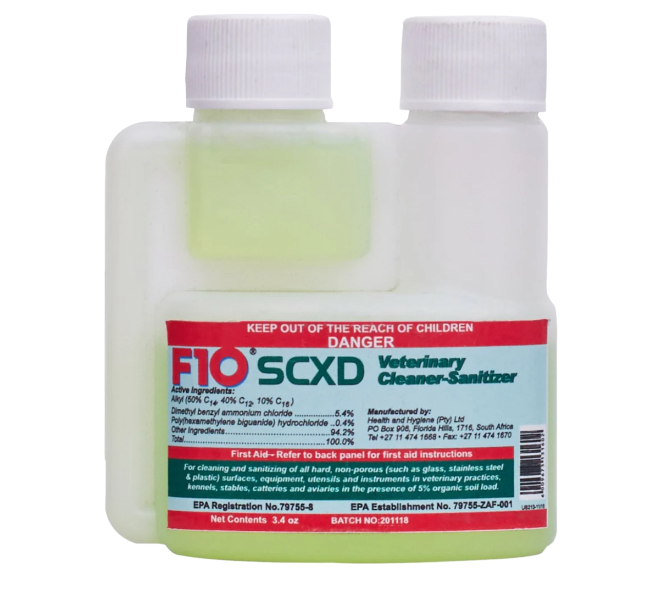 F10SCXD Veterinary Disinfectant 100ml