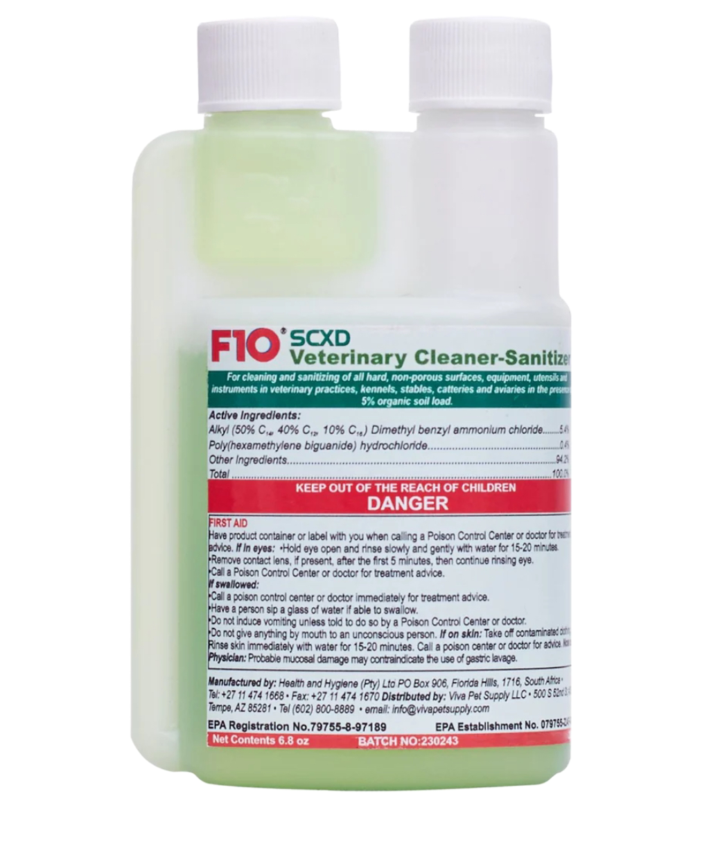 F10SCXD Veterinary Disinfectant 200ml