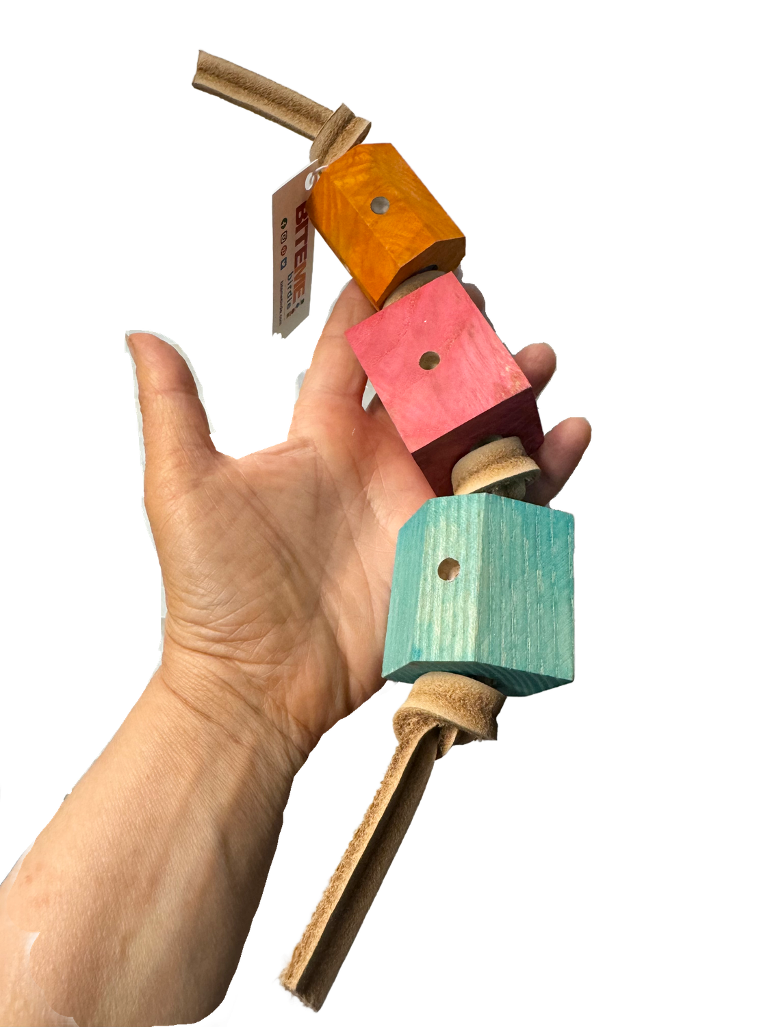 Titan Hard Ash Foraging Foot Toy by Bite Me Birdie