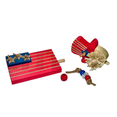 NEW! Parrot Party Patio Patriotic REFILL for Medium Patios - made by Bite Me Birdie