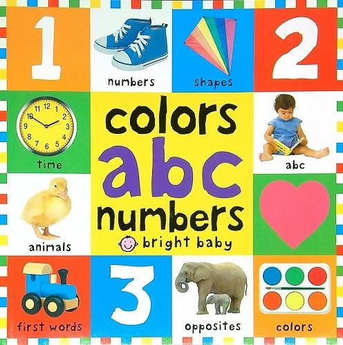 Colors, ABC, Numbers Book - Bright Baby