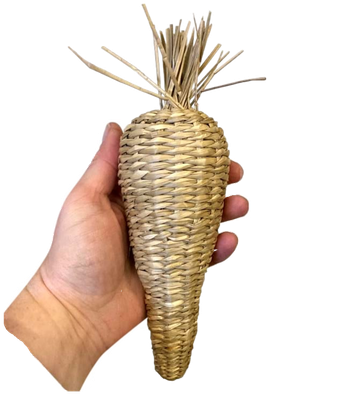 Large Seagrass &amp; Banana Leaf Carrot Cruncher by Feathered Addictions
