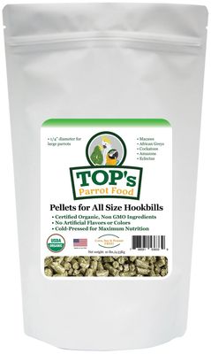Tops Parrots Food Pellets Regular Size 10Lbs