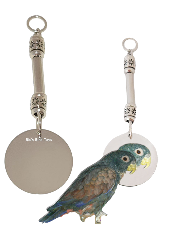 Birdie in the Mirror - Stainless Steel - Hand made in the USA
