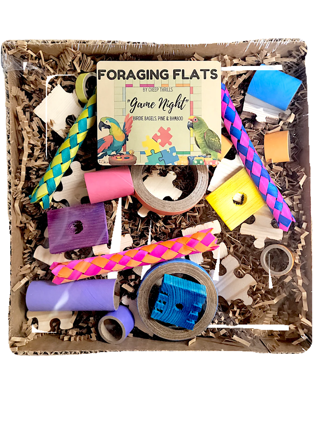 NEW! Game Night Foraging Flat by Cheep Thrills Bird Toys