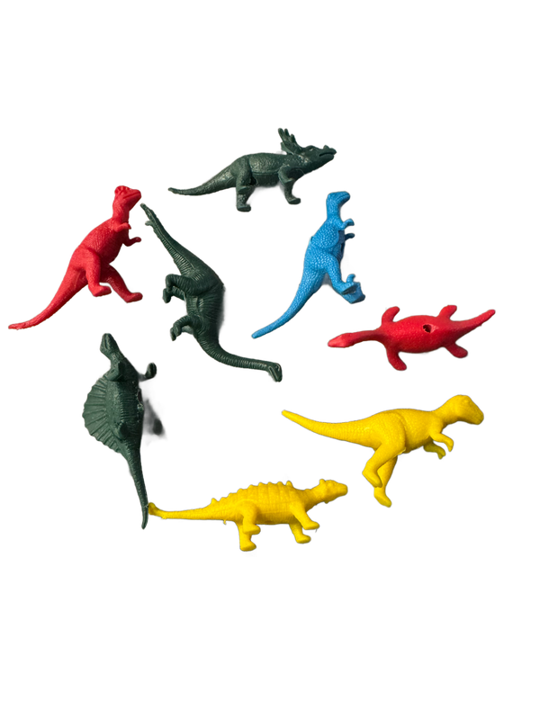 8 Pack of Small Plastic Dinosaurs