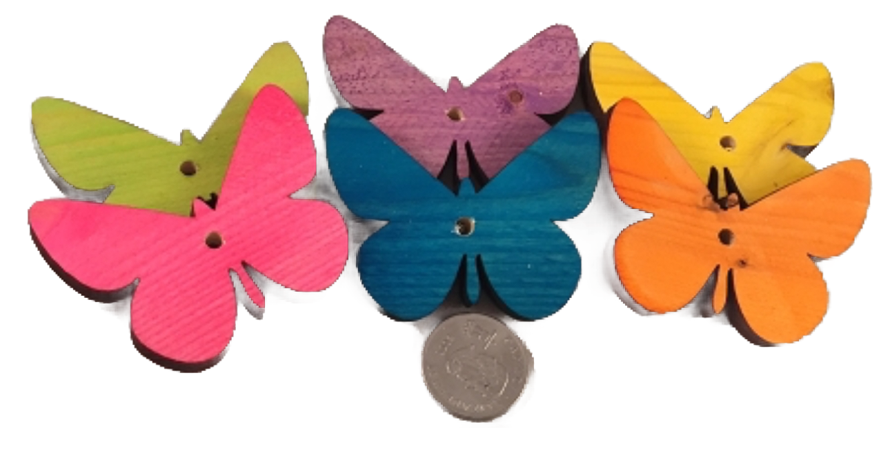 Canadian Pine Wood Butterflies 6 Pack by Feathered Addictions