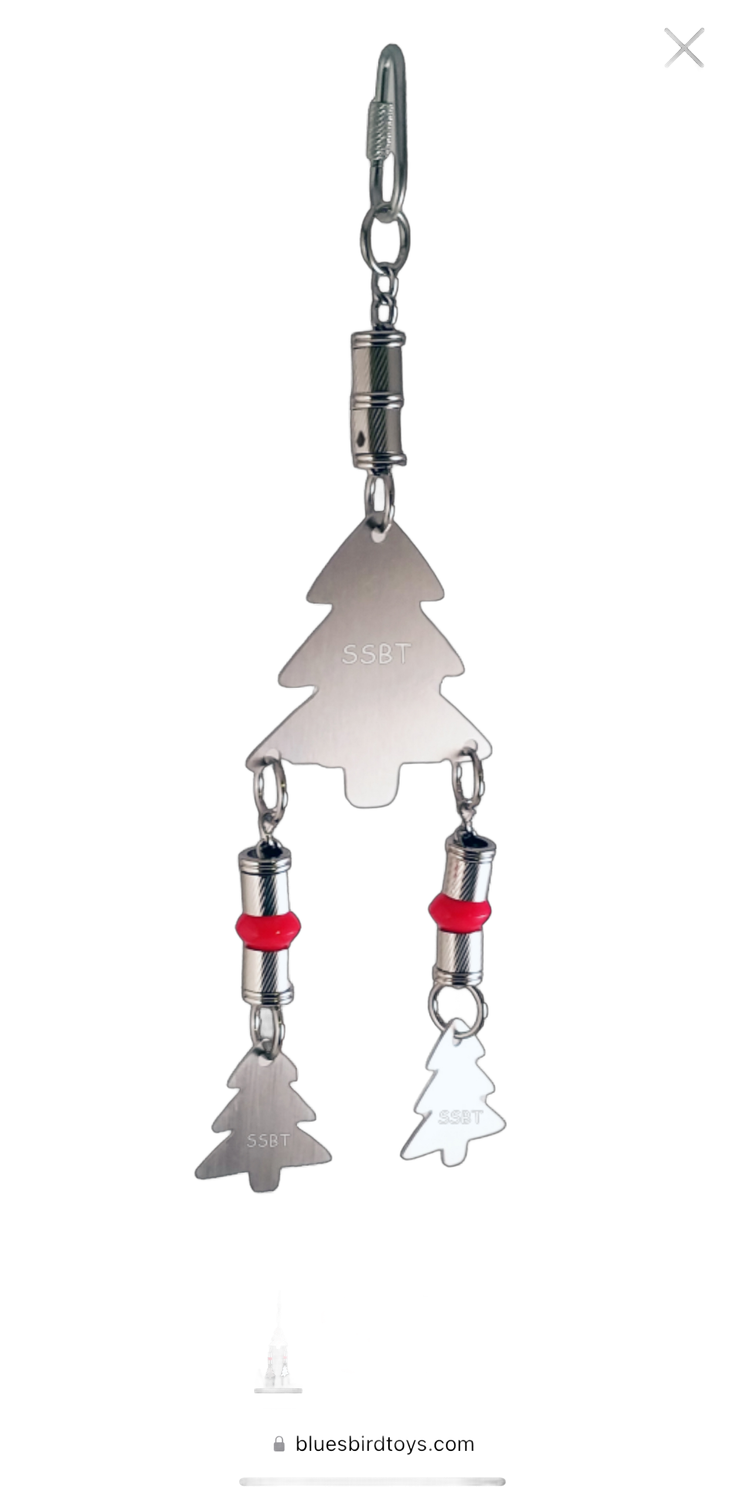 Christmas Tree Jingle Stainless Steel - Hand made in the USA