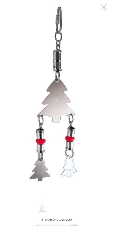 Christmas Tree Jingle Stainless Steel - Hand made in the USA