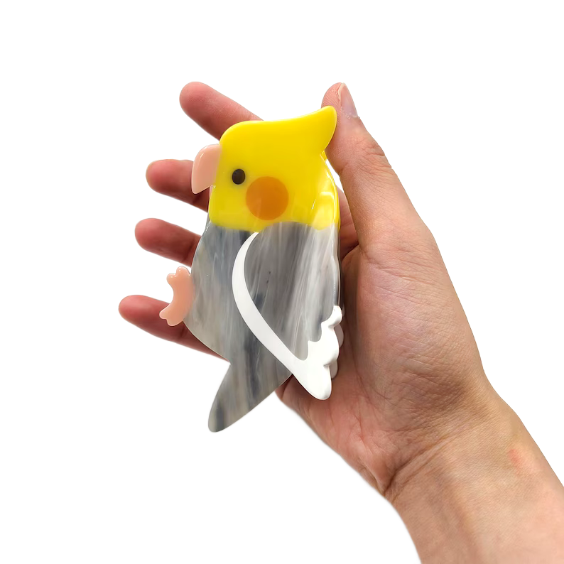 Cockatiel Hair Claw Clip