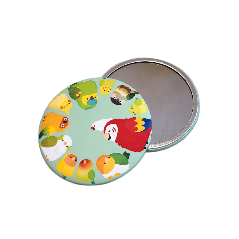 Fruity Birds Mini Pocket Mirror