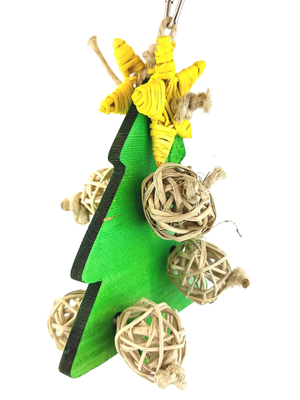 Pine &amp; Vine Holiday Bird Toy -- by Cheep Thrills Bird Toys