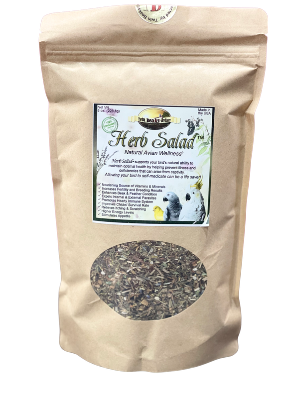 Twin Beaks Aviary - Green Beaks - Organic Herb Salad