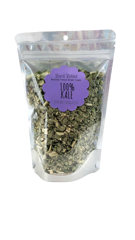 100% Freeze Dried Kale by Bird Bites Generous 1.5 Cup Size