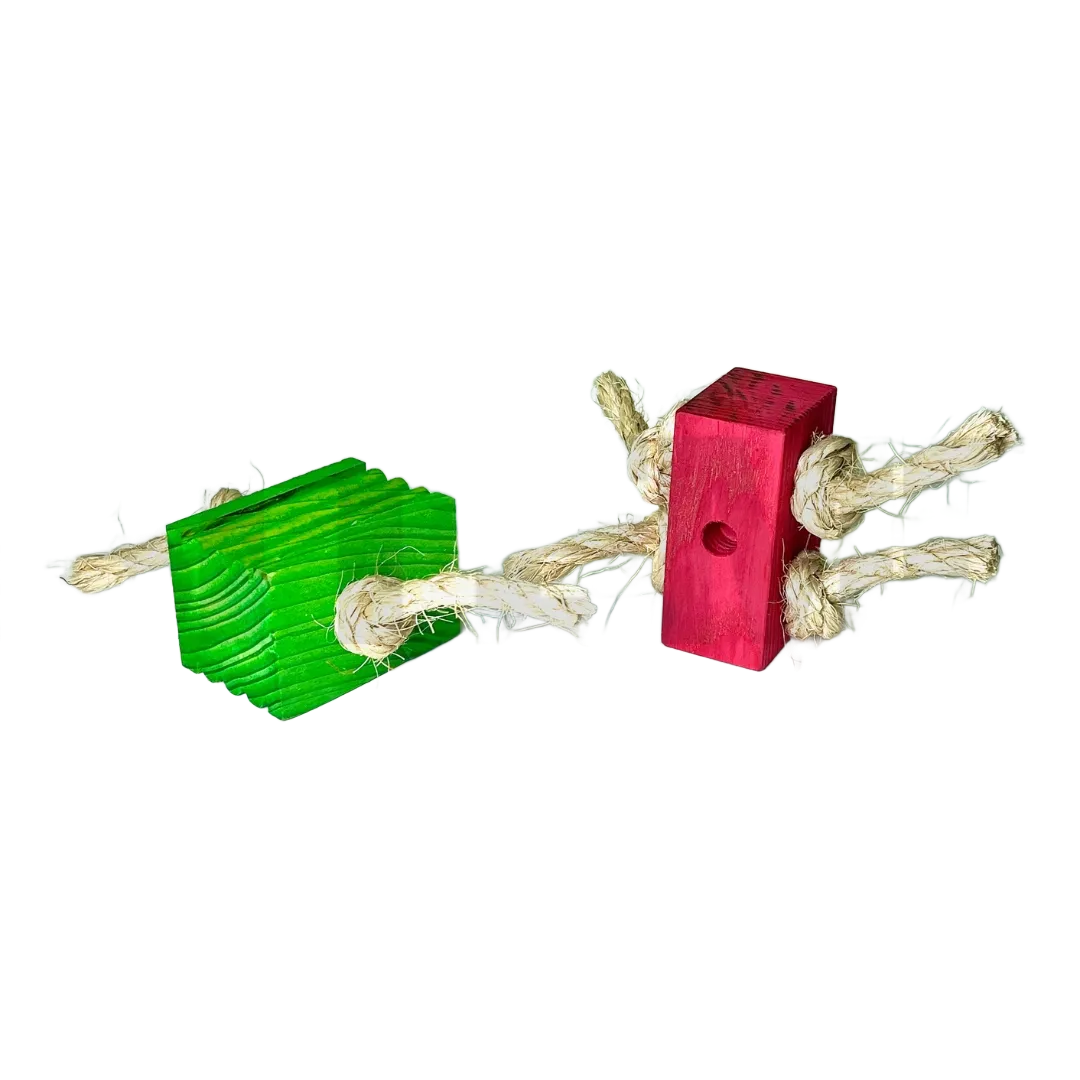 XL Christmas Foot Toy 2 Pack for Large Birds - by Bite Me Birdie Bird Toys