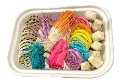 Corn Husk &amp; Palm Crunch Blissful Box with Reusable Foraging Tray by Feathered Addictions
