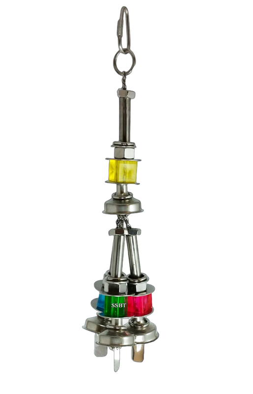 Ensemble Small good for Small and Medium Birds - Stainless Steel - Hand made in the USA