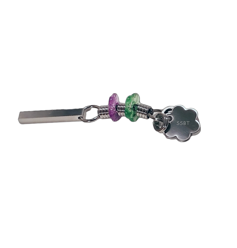 Flowerette Foot Toy - Stainless Steel - Hand made in the USA