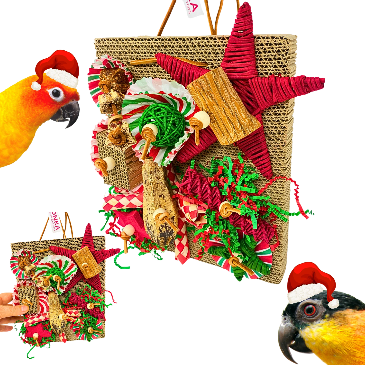 Christmas Merry Munch Board by Bonka Bird Toys