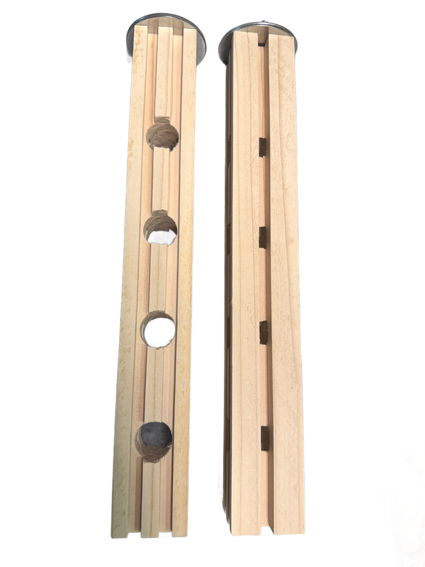 Small Snack Bar Foraging Perches with Stainless Eye Hook by Birdie Buddy