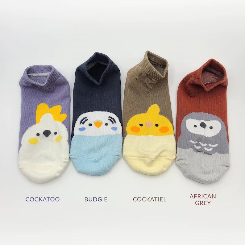 Cockatiel Ankle Socks