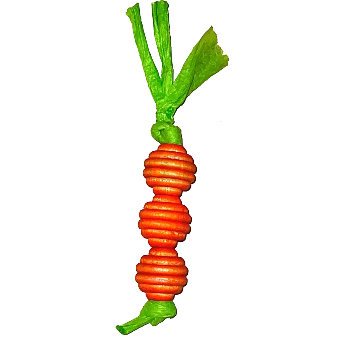 Carrot foot toy by Bite Me Birdie