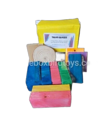 Talon Blocks by Birdie Box Bird Toys