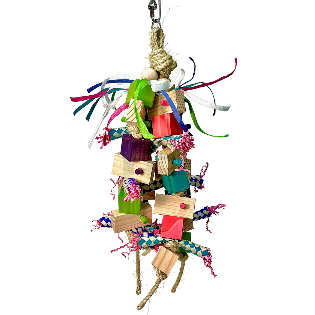 Gizmo Hanging Toy for Large and Extra Large Birds by Bite Me Birdie