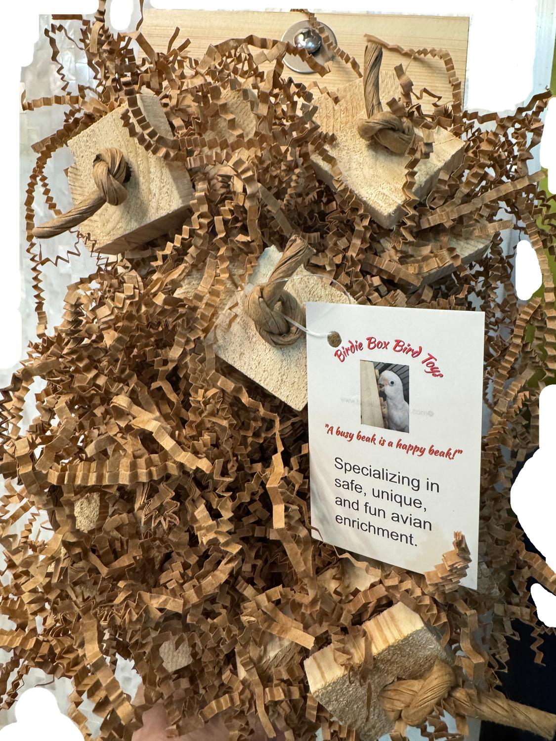 Crunch Board Large Cage Mount Toy by Birdie Box Bird Toys