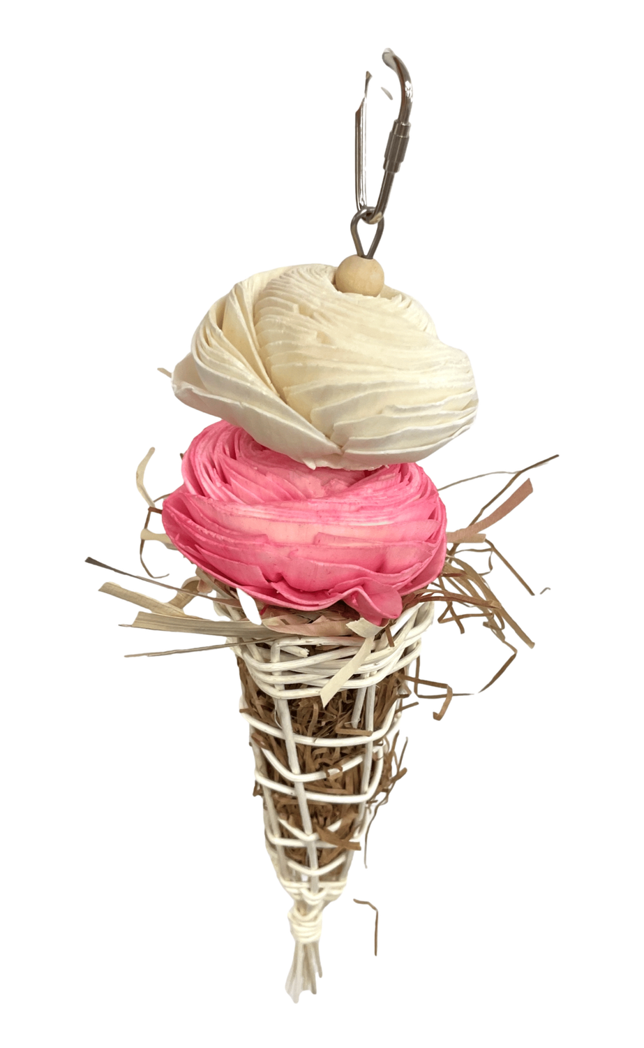 Strawberries &#39;n Cream sola cone by Feathered Addictions