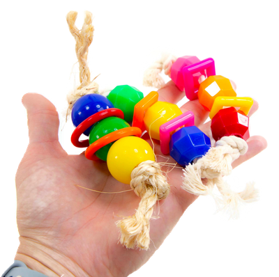 Super Beads set of 3 Foot Toys by The Best Bird Toys