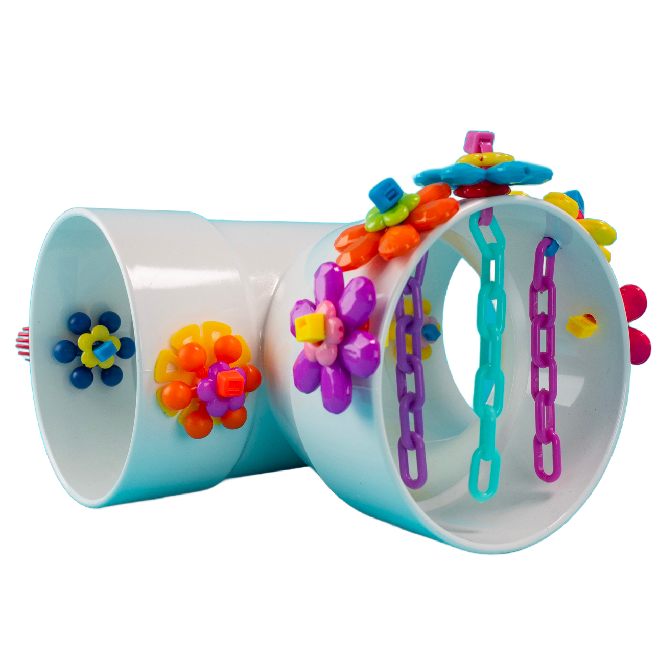 Adventure Tunnel Table Top for Small Birds - Safe Cozy Hut - Side Mounted by The Best Bird Toys