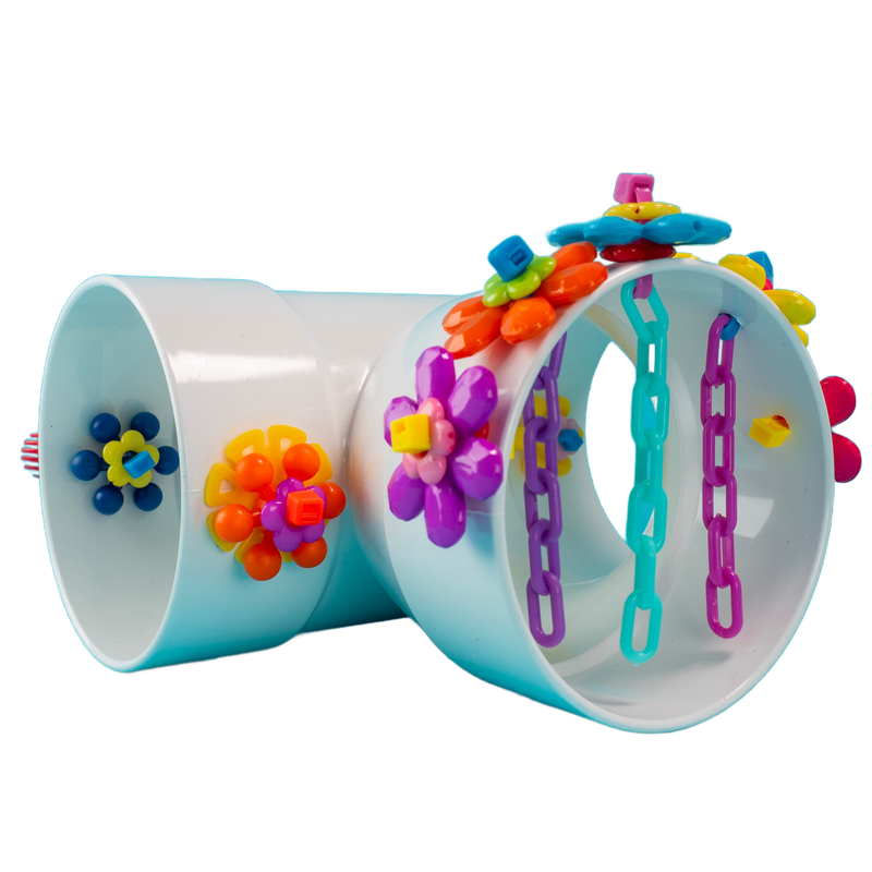 Adventure Tunnel Table Top for Small Birds - Safe Cozy Hut - by The Best Bird Toys