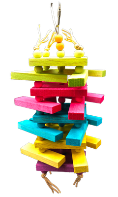 Big Boy Rainbow Balsa Sticky Stacker - Medium Size by Feathered Addictions