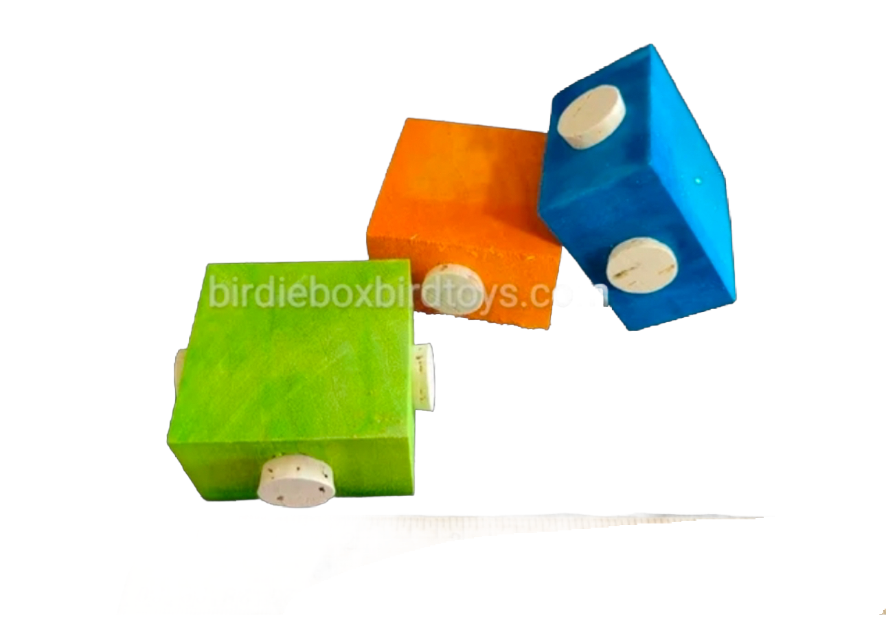 4 Cork Footie by Birdie Box Bird Toys