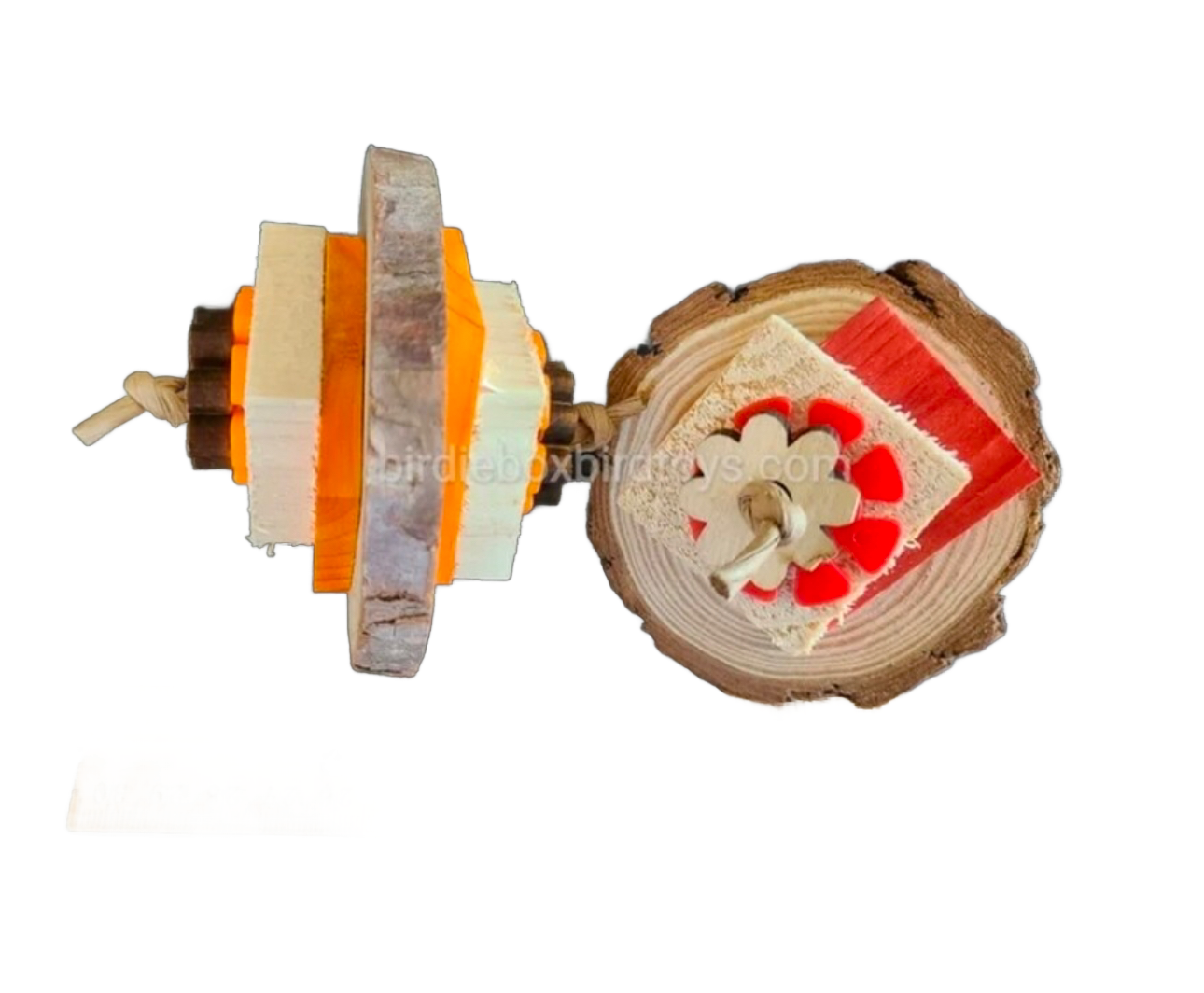 Pine Rounder Footie by Birdie Box Bird Toys