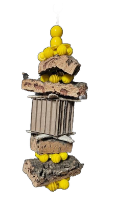 Jumbo Cork Chew by Birdie Box Bird Toys