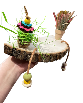 Basswood Precious Garden Platform by Feathered Addictions