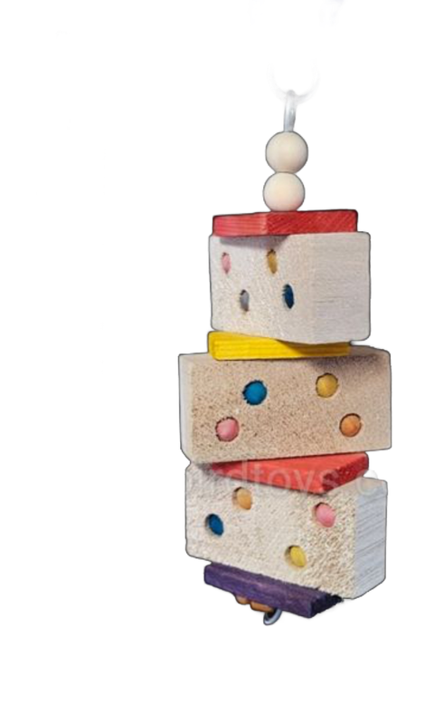 Balsa Domino by Birdie Box Bird Toys