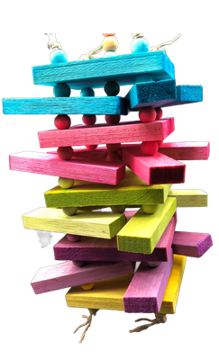 Humongous Rainbow Balsa Sticky Stacker - by Feathered Addictions