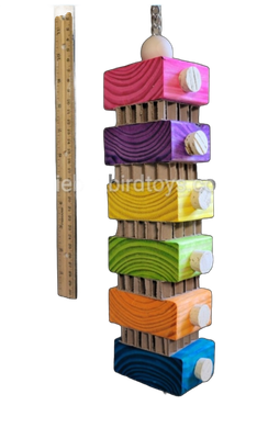 Cork Pop Stainless by Birdie Box Bird Toys