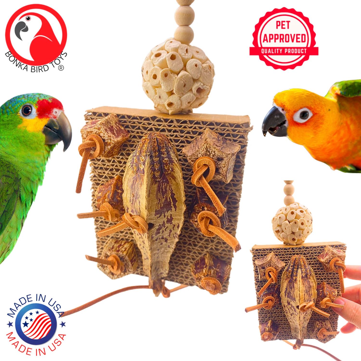 Mahogany Forage Block by Bonka Bird Toys