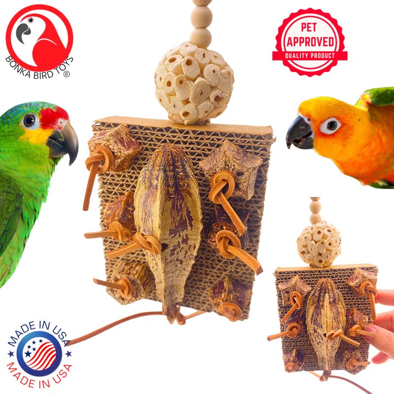 Mahogany Forage Block by Bonka Bird Toys