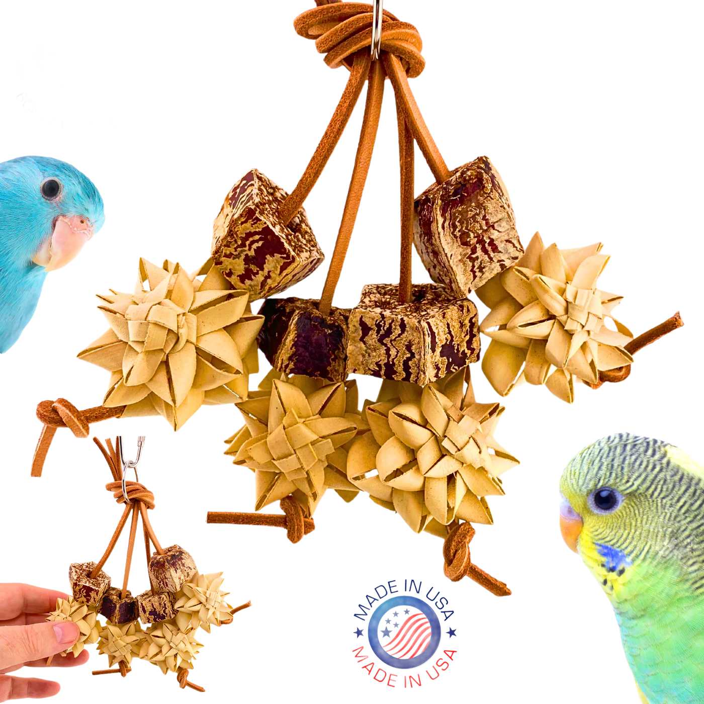 Palm &amp; Pod Forage Cluster by Bonka Bird Toys